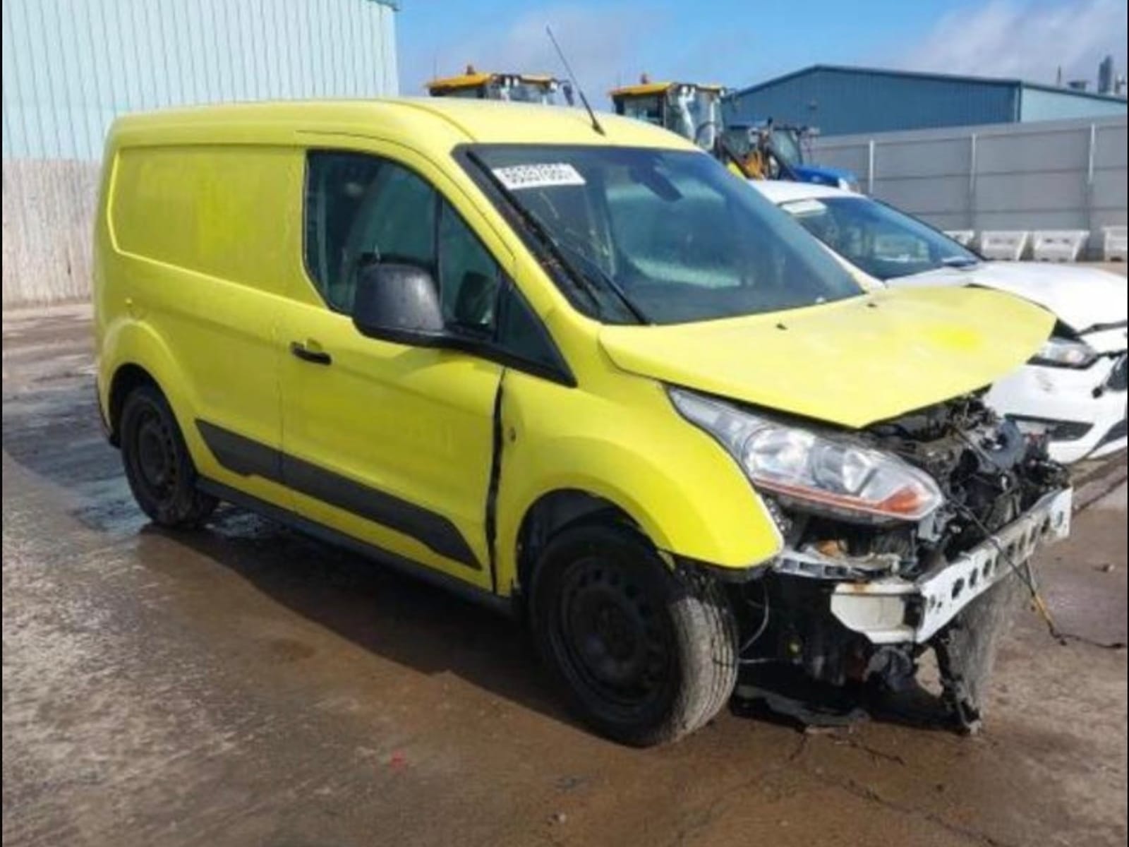 2015/16 Ford Transit Connect being broken for parts at Allparts Rochdale