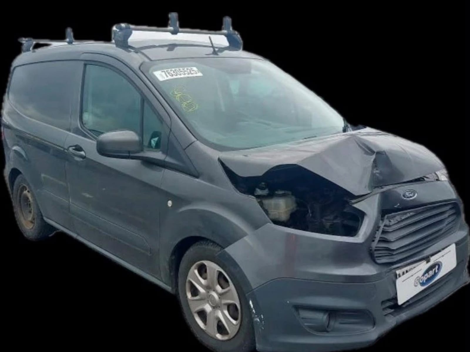 Ford Transit Courier being broken for parts at Allparts Rochdale