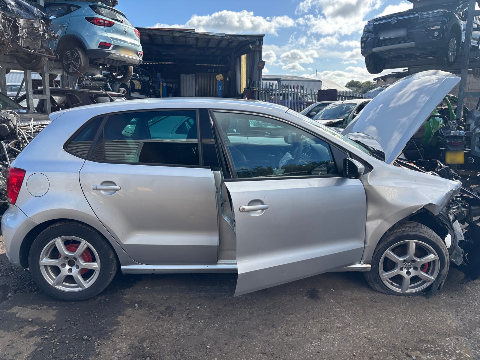 2010 Volkswagen Polo being broken for parts at Allparts Rochdale